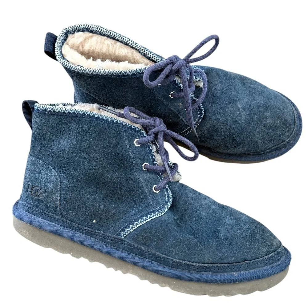 Ugg Neumel men size 6 navy blue boots booties women 7
